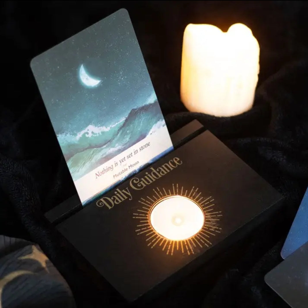 Daily Guidance Tarot Card Stand and Tealight Holder image 0