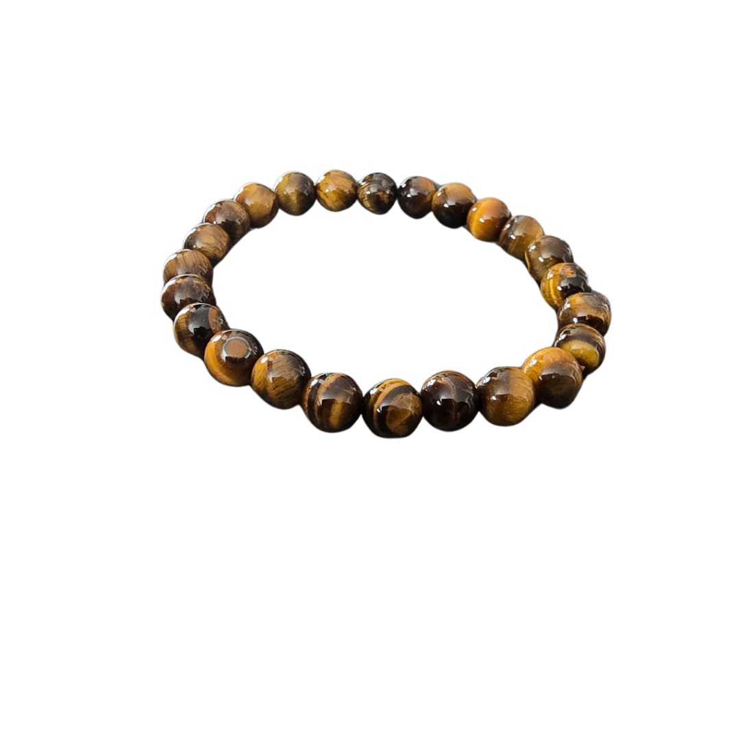 8mm  Tiger Eye Bracelet image 1