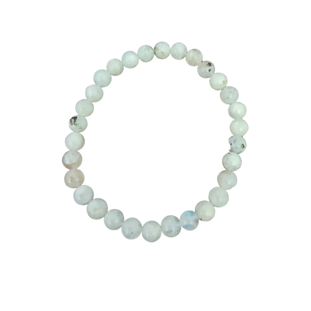 6mm Rainbow Moonstone Bracelet image 0