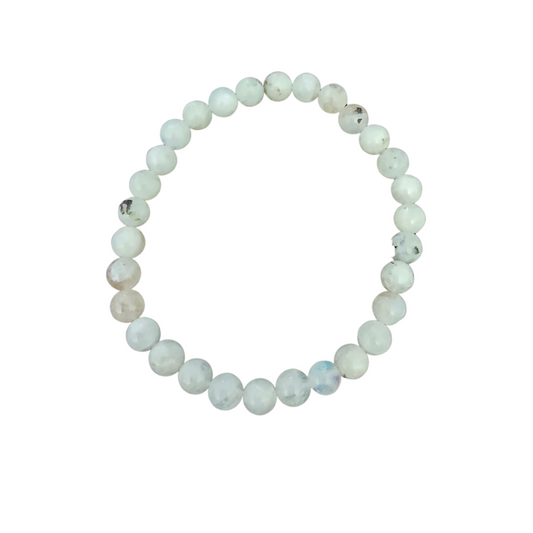6mm Rainbow Moonstone Bracelet image 0