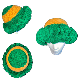 Emerald City Ruffle Crochet Hat image 0
