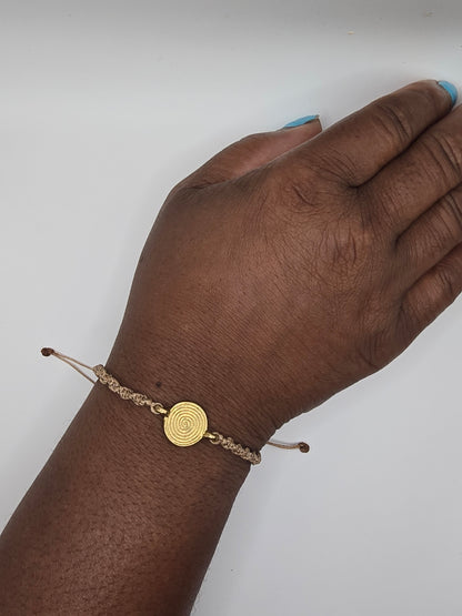 Brass Twisted Bracelet